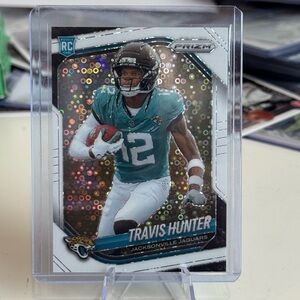 🔥 2025 Travis Hunter Panini Prizm White Disco Rookie Prizm card.